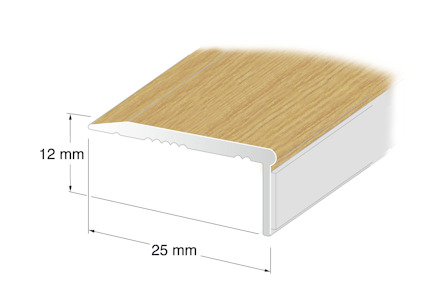 TRÖSKELLIST 25X12 MM EK 100 CM   NR 184 SJÄLVHÄFTANDEAN