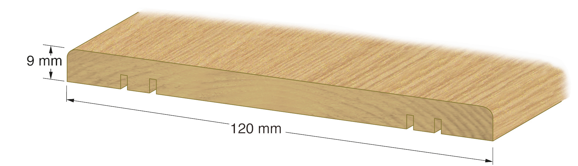 TRÖSKEL 9 X 120 MM EK 100 CM NR 30 LACKAD - Duri