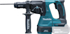 Kombihammare i blått och svart med sidhandtag och SDS+ infästning. Text: "Makita 18V".