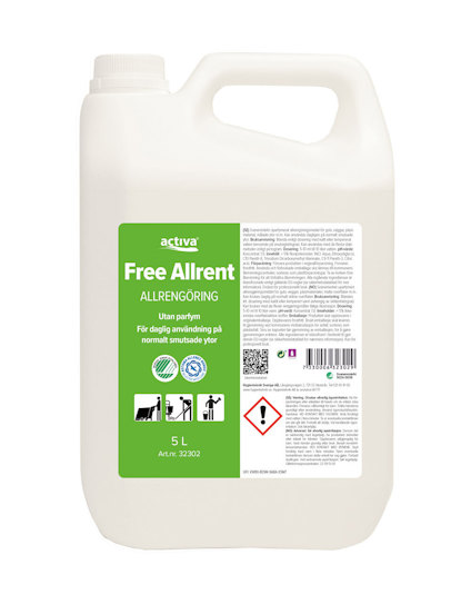 ALLRENGÖRINGSMEDEL FREE ACTIVA5L