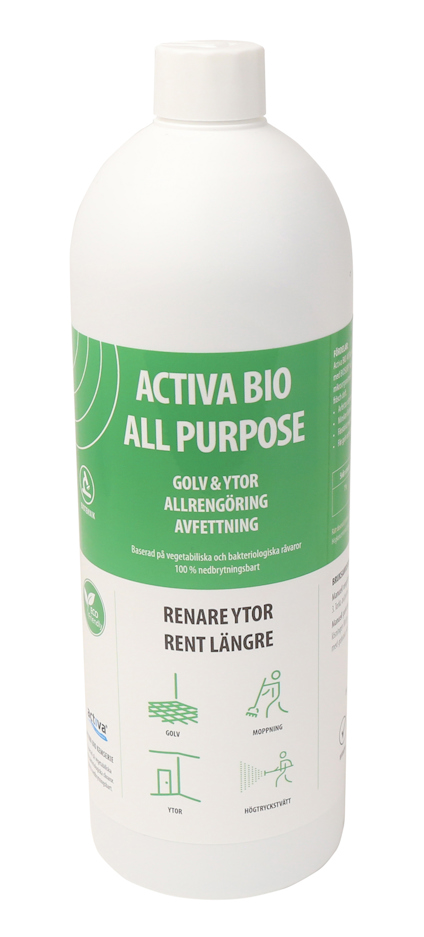 ALLRENGÖRINGS OCH AVFETTNINGSMEDEL BIO ALL PURPOSE ACTIVA 1L