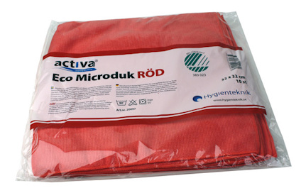 MICRODUK ECO ACTIVA RÖD 32X32CM