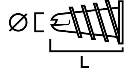 GIPSANKARE JP39 KH30 MED SKRUV