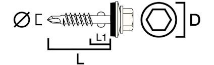PLASTTAKSKRUV OPALVIT TRÄ