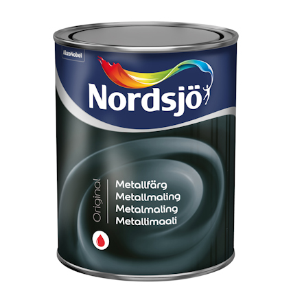 METALLGRUNDFÄRG ORIGINAL RÖD NORDSJÖ UTOMHUS 1L