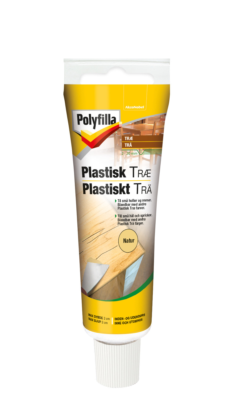 PLASTISKT TRÄ NATUR POLYFILLA 75GR - Polyfilla