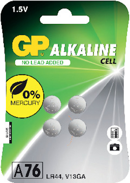 KNAPPCELLSBATTERI LR44 4P