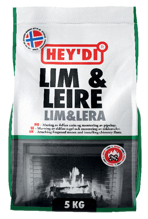 ELDFAST BRUK LIM & LERA G RÅ 5KG - Thomee