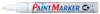 Vit markeringspenna med texten "Artline 409 XF Paint Marker" och spets på ungefär 2-4 mm.