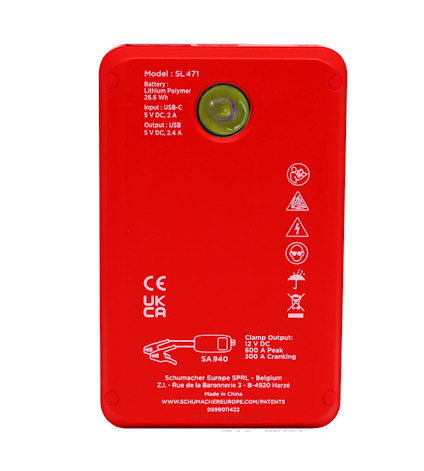 BOOSTER AND POWERBANK SET SL471 SCHUMACHER LITHIUM 600A