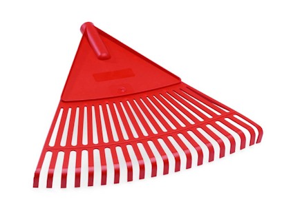 LÖVRÄFSA PLAST NYBY SOLFJÄDER RÖD 425MM
