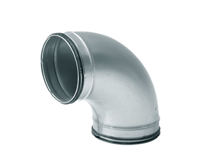 RÖRBÖJ BU VENTILATION GALVAD 90GR 125MM