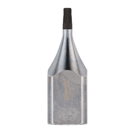 Bitshylsa med Torx T25-spets och metalliskt skaft.