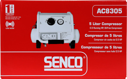 KOMPRESSOR AC8305 LOW NOISE OLJEFRI 9 BAR 5L 83L/MIN