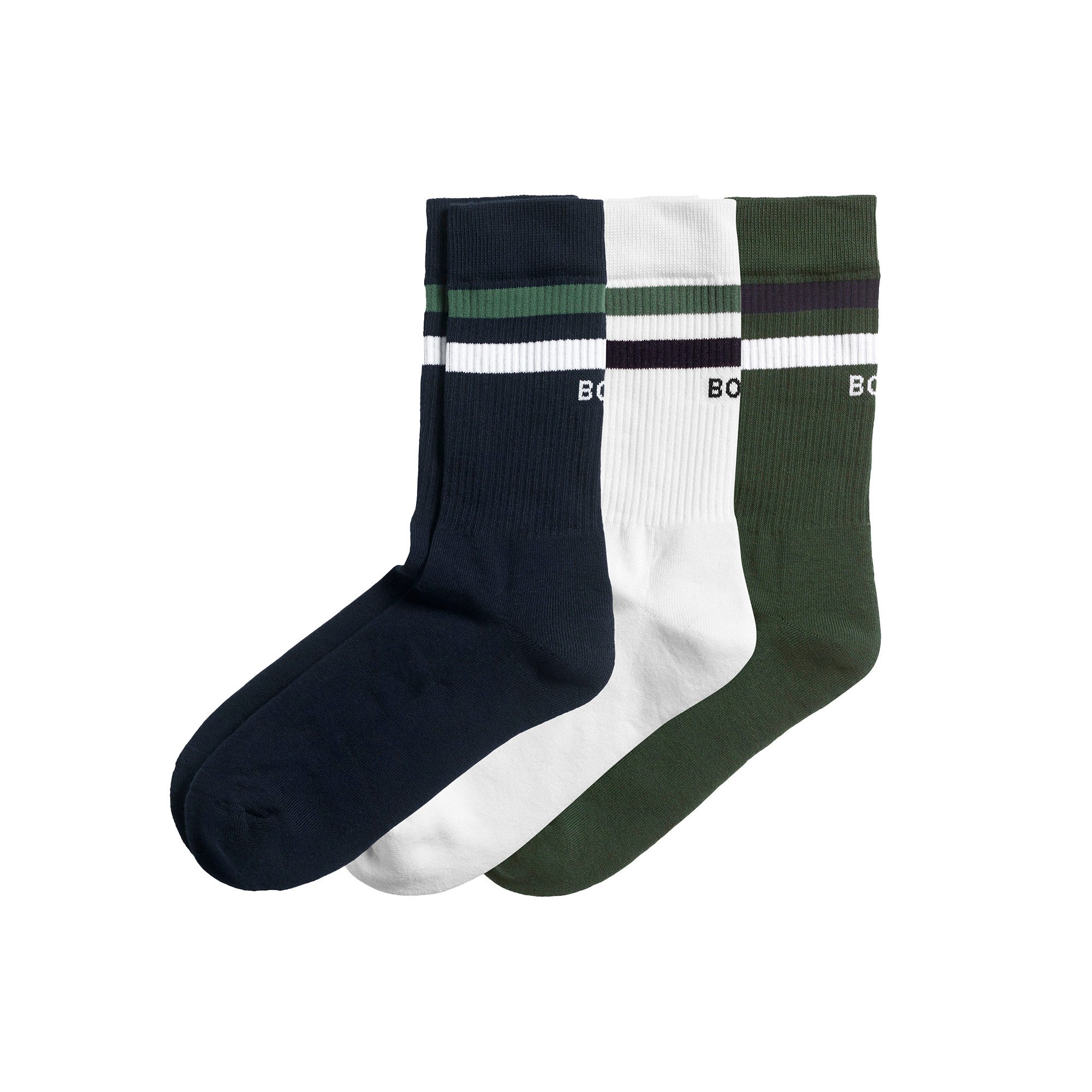 STRUMPOR CORE 3-P BJÖRN BORG VIT 41-45 - 