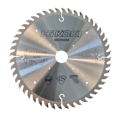 SÅGKLINGA 165X1,6 48T 20MM HÅL HIKOKI 20MM HÅL
