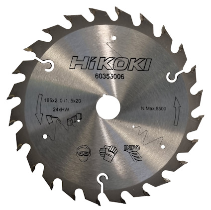 SÅGKLINGA 165X2,0 24T 20MM HÅL HIKOKI 20MM HÅL
