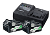 BATTERISET 2XBSL36A18/LADDARE HIKOKI 18V/36V SLIDE 2,5/5,0AH