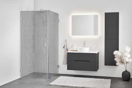 DUSCHHÖRN INFINITY LACE COMBI 90X80 KROM