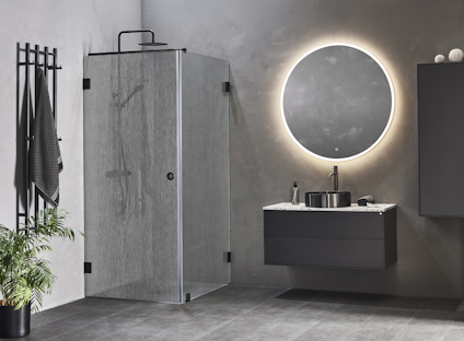 DUSCHHÖRN INFINITY LACE COMBI 90X80 SVART