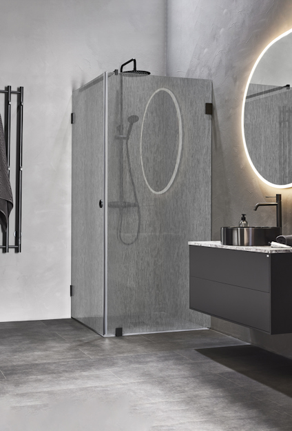 DUSCHHÖRN INFINITY LACE COMBI 90X80 SVART