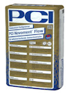 Förpackning av PCI Novoment Flow med text på framsidan på tyska, designad i blått och vitt.