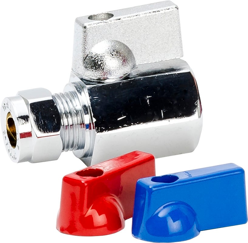 MINIKULVENTIL KLÄMRING-INVÄNDIG GÄNGA MED VRED - Gelia