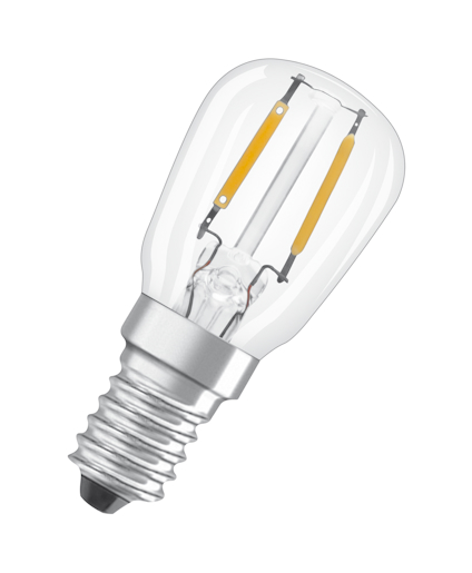 LED-LAMPA PÄRON (12) KLAR E14 827 T26 STAR 1.3W OSRAM