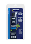 Förpackning med Bostik Aqua Seal fogmassa, innehåller tub och munstycke.