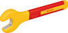 Gul och röd U-ringnyckel med Bosch-logotyp.