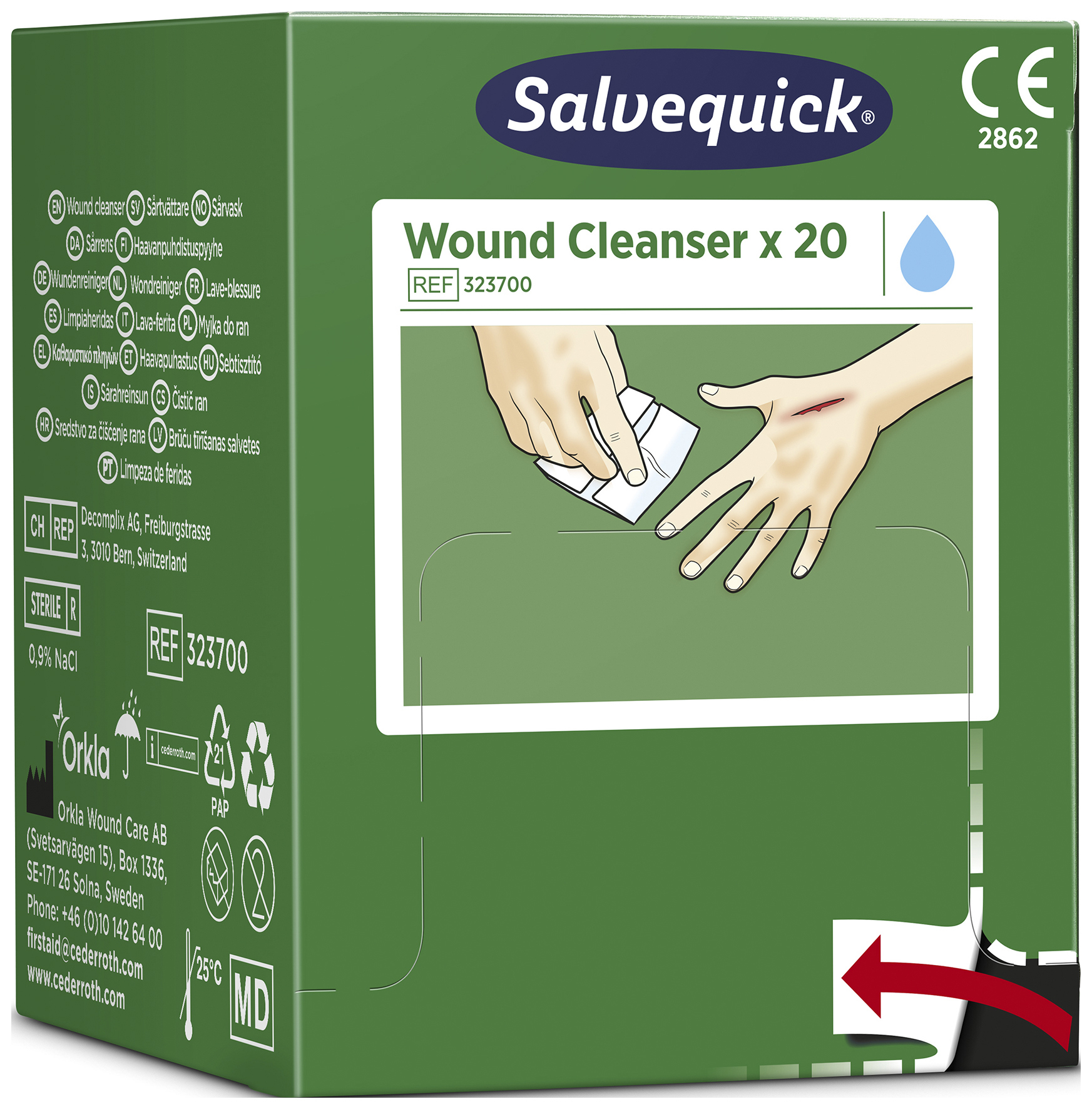 SÅRTVÄTTARE 323700 SALVEQUICK - Salvequick