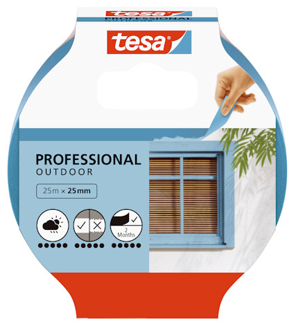 MASKERINGSTEJP 56250 TESA PROFESSIONAL OUTDOOR 25 MM X 25 M