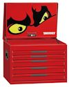 VERKTYGSLÅDA 5 LÅDOR TENG TOOLS RÖD DJUP 26 TUM