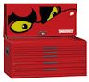 VERKTYGSLÅDA 5 LÅDOR TENG TOOLS RÖD BRED 37 TUM