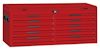 VERKTYGSLÅDA 10 LÅDOR TENG TOOLS RÖD 53 TUM