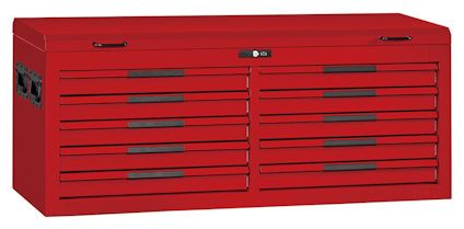VERKTYGSLÅDA 10 LÅDOR TENG TOOLS RÖD 53 TUM
