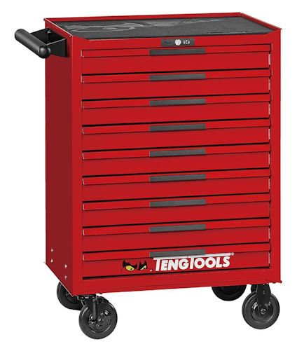VERKTYGSVAGN 9 LÅDOR TENG TOOLS RÖD 26 TUM