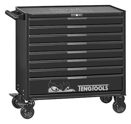 VERKTYGSVAGN 8 LÅDOR TENG TOOLS SVART BRED 37 TUM