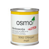 Plåtburk med etikett för Osmo hårdvaxolja, märkt "Originalet" och "3062 Ofärgad matt".