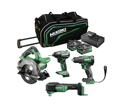 VERKTYGSPAKET VB34 HIKOKI 18V/36V MV 2X2,5/5AH I BAG 4ST