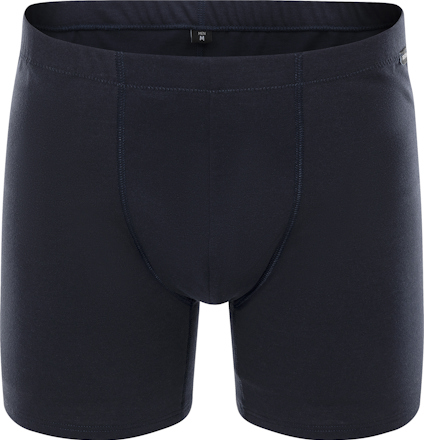 Marinblå boxerkalsonger i enkel design med korta ben och resår i midjan.