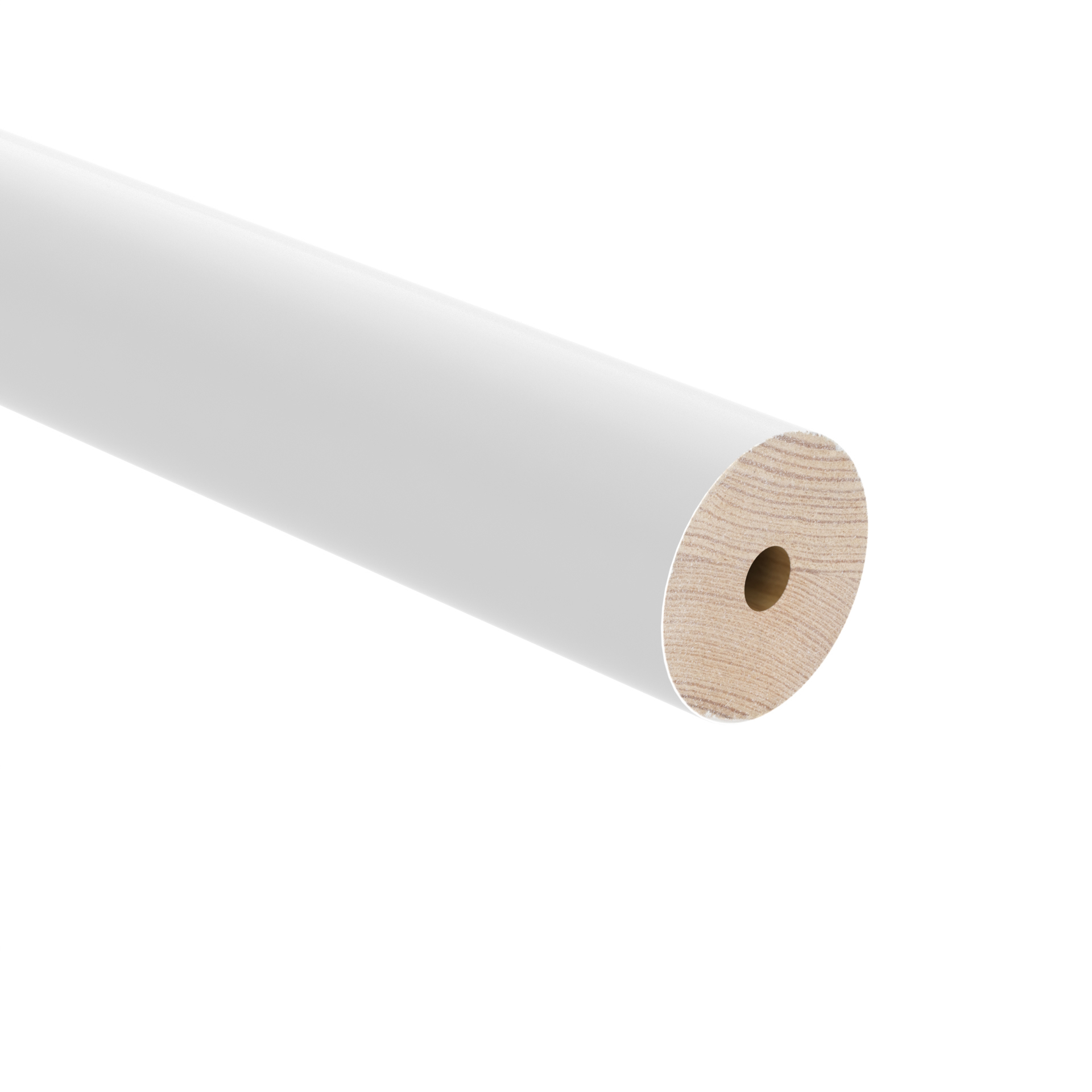 LEDSTÅNG VITLACKAD FURU 2300 Ø45 - 