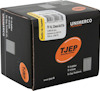 Förpackning med TJEP TF-16 rostfria dyckert, 32mm, 5000 st, artikelnummer 842313, TUN 1348770.