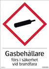 SKYLT GASBEHÅLLARE 105X148 MAGNET