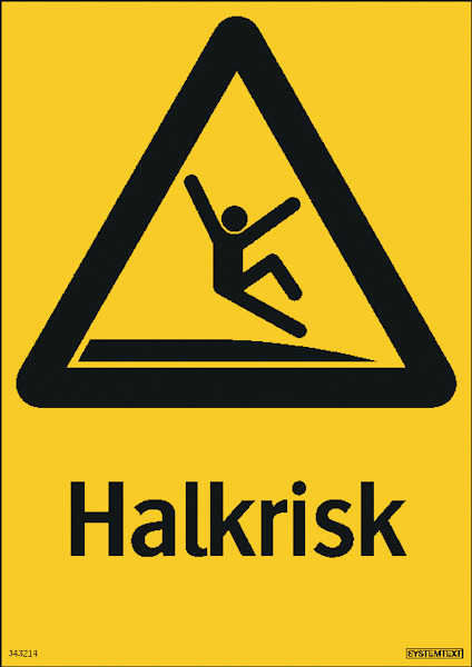SKYLT HALKRISK 210X297 PL