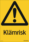 SKYLT KLÄMRISK 105X148 DE