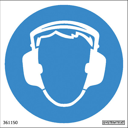 SKYLT HÖRSELSKYDD 80X80 DE