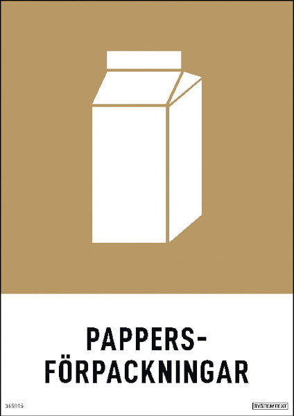 SKYLT PAPPERSFÖRPACKNING 148X210 DE