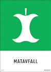 SKYLT MATAVFALL 148X210 DE