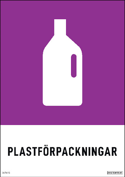 SKYLT PLASTFÖRPACKNINGAR 148X210 DE